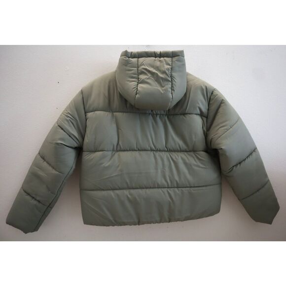 Nike FZ5899-321 Women's Sz M Lt Green Therma-FIT Loose Hooded Puffer Jacket - Picture 2 of 11